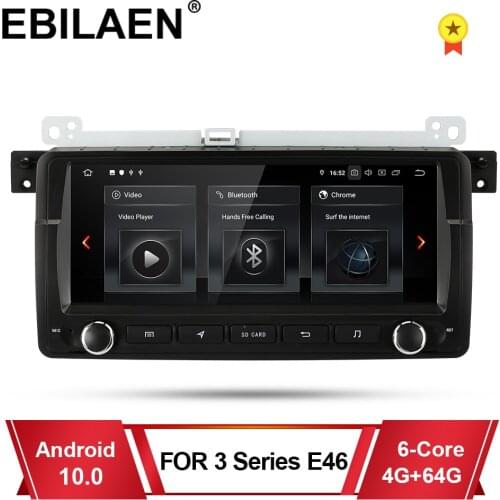 EBILAEN Car Multimedia Player For BMW E46 320i 325i 323i 330i Android 10.0 Autoradio Navigation GPS 8.8' IPS Screen Head Unit