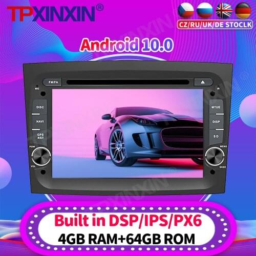 Android10 PX6 Car Radio For FIAT DOBLO 2016 2017 - 2018 Multimedia Video Recoder Player Navigation GPS Accessories Auto 2din dvd