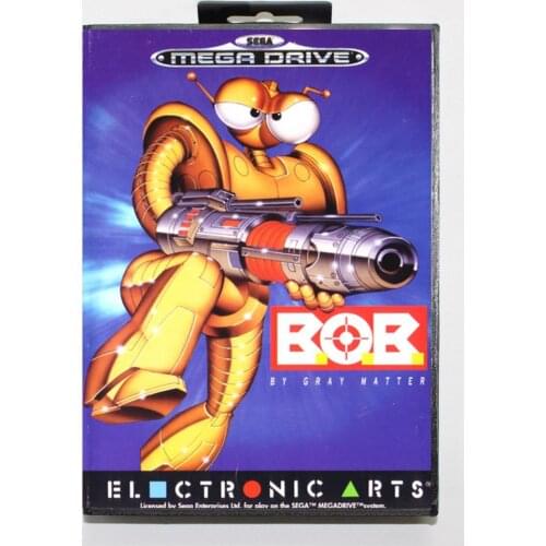 B.O.B with Retail Box 16bit MD Game Card For Sega Mega Drive/ Genesis
