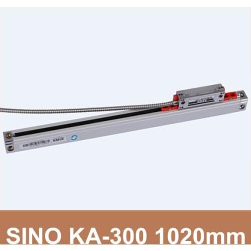 Free Shipping Sino KA-300 Series 5um Resolution KA-300 1020mm linear scale 0.005mm SINO KA300 1020mm linear glass scale for CNC