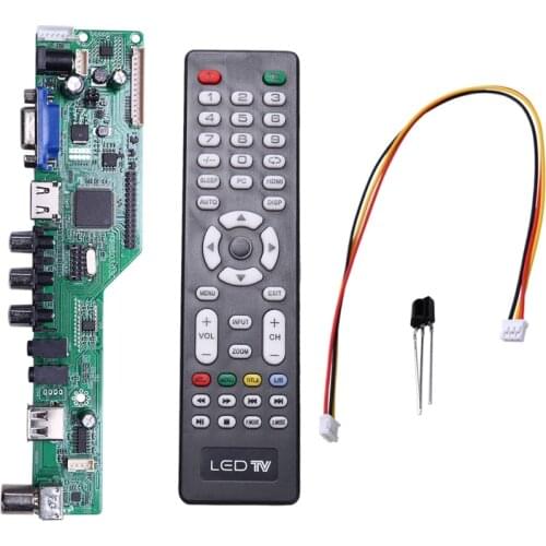 Free Program T.HD8503.03C Universal LCD TV Controller Driver Board TV/AV/PC/HDMI-compatible/USB Russian Language 5 OSD Games