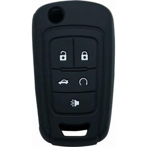5 Buttons Silicone Car Key Case Cover For Chevrolet Cruze Remote Key Fob Case Protector Skin