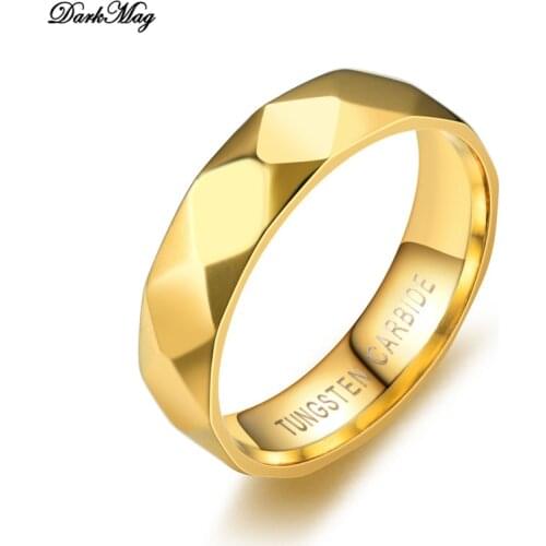 DarkMag Anti Scratch Tungsten Wedding Rings for Women Men Simple Classic Wedding Bands for Couples Basic Jewelry