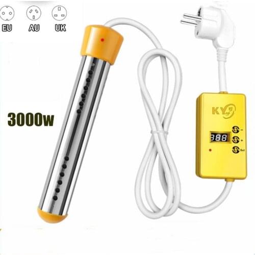 3000W 110V/220V Electric Heater Boiler Water Heating Element Portable Immersion Suspension Bathroom Swimming Pool AU/EU/UK Plug