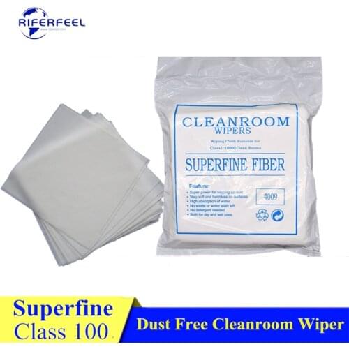ESD Lint Free Ultrafine Cloth Cleanroom Wiper 9"X9" Full Superfine Dust Free Wipe For LCD Screen Precision Instruments Cleaning
