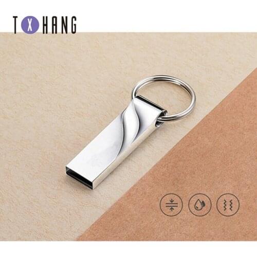 Quality usb flash drive pen drive16GB 32GB to 2TB waterproof Metal Key pendrive Card Memory Stick Drives u disk