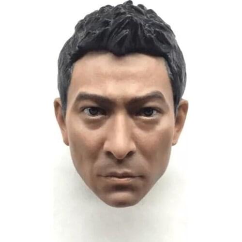 1/6 Scale Soldier Accessories Asian Star Head Sculpture Model for 12" Action Figure Doll