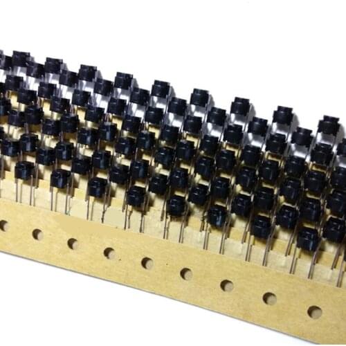 50PCS/LOT Soft Head 6*6*5 2mm Feet SKPLAFD010 No Sound Micro Touch Button Switch
