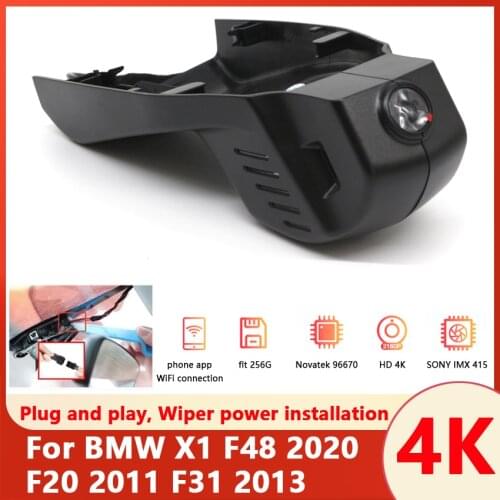 New! Plug and play Car DVR Wifi Video Recorder Dash Cam Camera For BMW X1 F48 F20 X3 F25 F10 F07 F31/ 2 Series F45 / 2013 ~2020