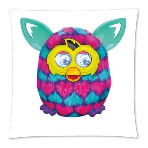 New Arrival Popular Cartoon Furby Custom Zippered Square Single Pillowcase Cover (Twin sides) For Home 18x18,16x16inchesU9-29