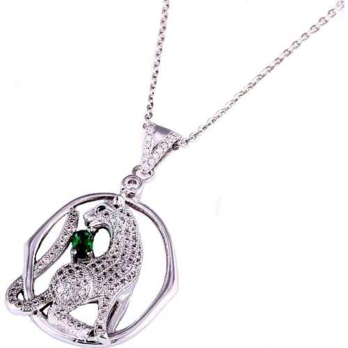 New Trendy Jewelry Cool Zircon Leopard Chain Necklace For Women Men Diy Crafts Choker Necklaces Handmade Micro Pave Jewelry