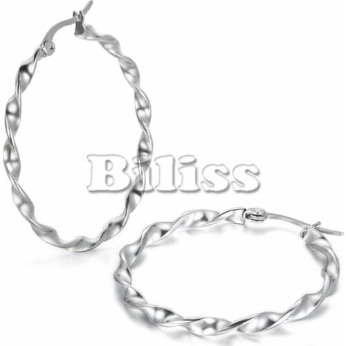 Wholesale 30/35/40mm Paparazzi Basketball Wives Big Hoop Earring Spiral Hoop Earrings for Women 2020 pendientes aro