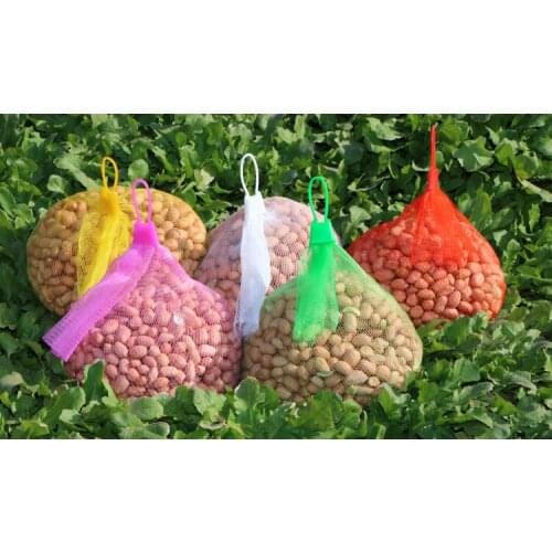 Wholesale 35cm Multipurpose Egg Bag Market Food Mesh Bag Plastic Soft Storage Bag with Buckle