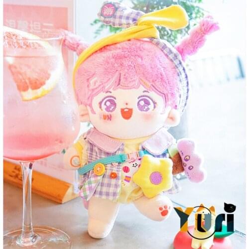 New Anime No Attributes Idol Star 20cm Braid Plush Doll Body Figure Toy Cosplay Birthday Gift C XLM