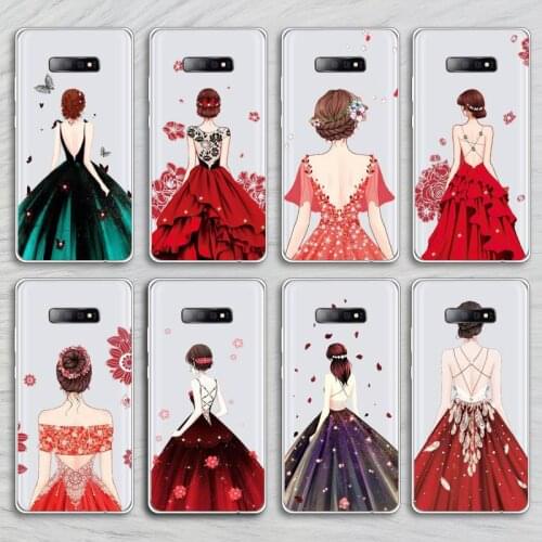Dress wedding girl love Phone Cases Transparent for Samsung A71 S9 10 20 HUAWEI p30 40 honor 10i 8x xiaomi note 8 Pro 10t 11