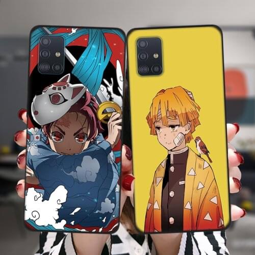 Japan Anime Demon Slayer Silicone Case For Samsung A52 A72 A51 A71 A50 A70 A02 A12 A42 A32 A31 A21S A41 A20 A30 A40 A11 Cover