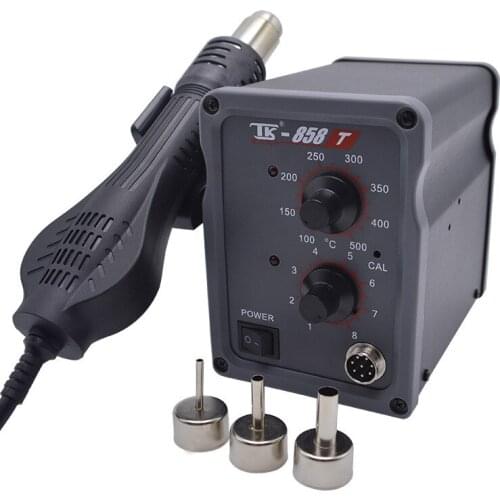 TAIKD 858T 700W Hot Air Desoldering Station Automatic Sleep Hot Air Gun Soft Air Desoldering Station Adjustment Knob