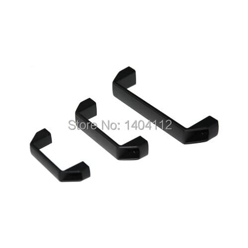 T Slot Aluminum Door Handle for Aluminum Profile L=180mm Black Color
