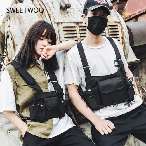 Tactical Package Tooling Style Sports Bag Men and Women Couple Small Bag Trend Hip-Hop Bullet Bag Leisure City Walking Bag