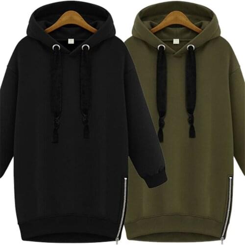 2018 Spring Autumn Womens Long Sleeve Hooded Loose Casual Warm Hoodies Sweatshirt 3 Colors Plus Size Female Pullover Tops H572
