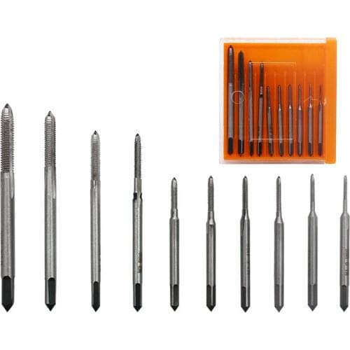 10Pcs/Set M1-M3.5 Multi-Size Mini Micro Screw Tap Combination Watch Repair Tools Taps Combination Pack Woodworking Drill