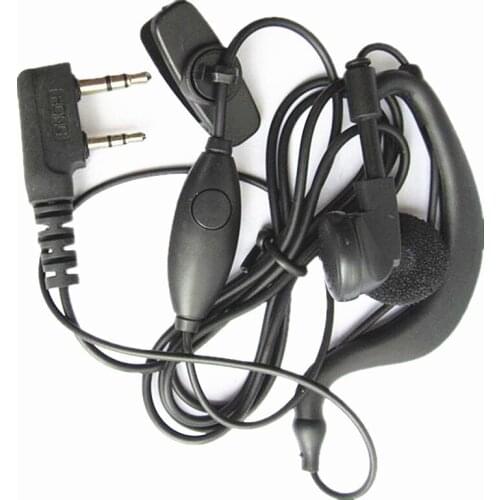 2x Headphone Earphone Earpiece Headset For Baofeng UV-5R BF-888S RETEVIS H777 RT7 Kenwood TK3207 TK-2160 TK-3206 TK-3107 Radio
