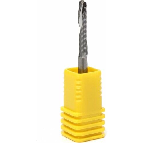 5pcs/lot left handed down cutting cutter spiral single flute CNC router bits acrylic pcb Pvc Aluminun 3.175x17mm