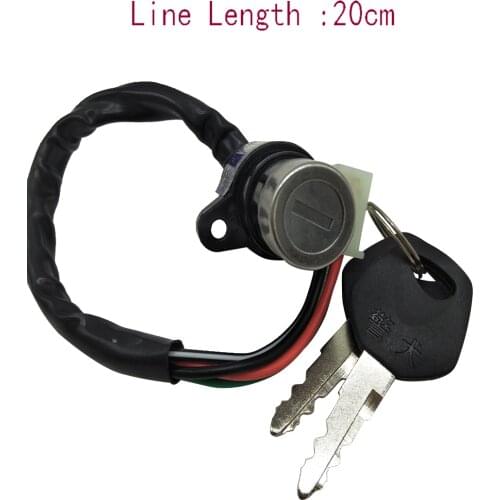 A404 Motorcycle Bicycle Accessories Ignition Key Switch Lock For Jialing JH70/DY90 Electric Door Lock Ignition Switch
