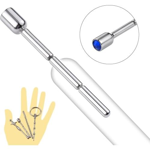 Matel Horse Eye Stick Anal Plug Urethral Dilatation Penis Stimulate Butt Plug Adult Sex Toys For Men Gay Couples Anal Beads Plug