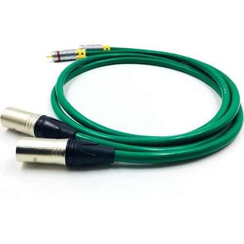 HIFI MCINTOSH Audio cable 2 XLR Male to 2 RCA Male Quality Cables 2XLR to 2RCA, Dual XLR Male to Dual RCA