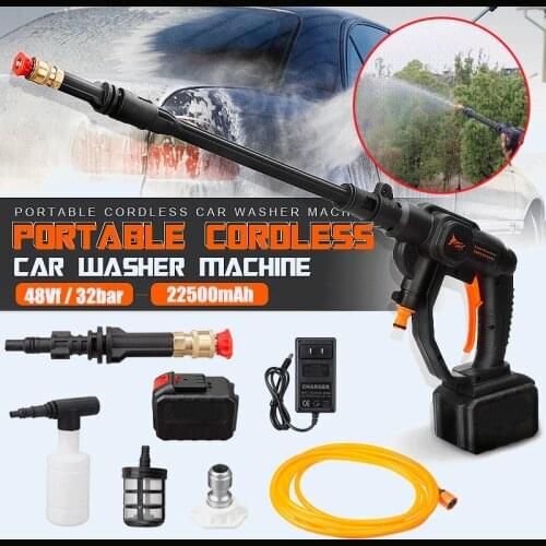 22500mAh 520W Cordless High Pressure Car Washer Portable Washing Machine Pressure Water Gun Foam Lance Battery EU Rechargeable