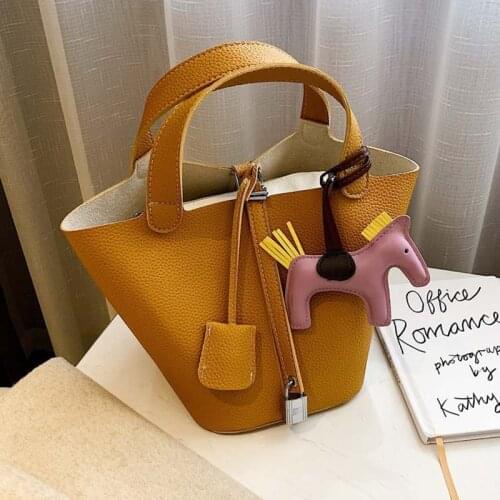 Brand Designer Handbag and Purse Chic Casual Basket Shopping Bag for Women Simple Beach Bag Ins Ladies Composite Tote bags new