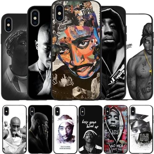 2Pac Tupac Amaru Shakur Black TPU Silicone Soft Phone Case For iPhone 11 12 Pro X XR XS MAX 5 6 7 8 Plus SE 2020