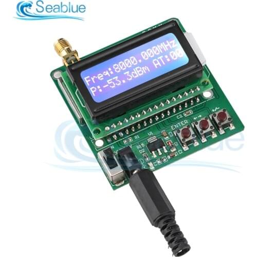 Watt Meter RF Power Meter Power Attenuation Set Digital Display Signal Strength Module 1M to 8G Digital Wattmeter -60 to -5dBm