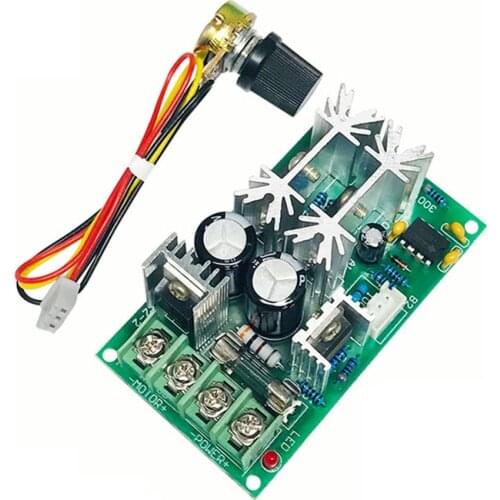 DC10-60V DC motor speed regulator 12V 24V 36V 48V High power drive module PWM Motor speed controller 20A current regulator