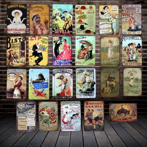 [ DecorMan ] Bullfight Soap Milk Chocolate Tin Signs Custom wholesale Metal Paintings Bar PUB Decor LT-1833