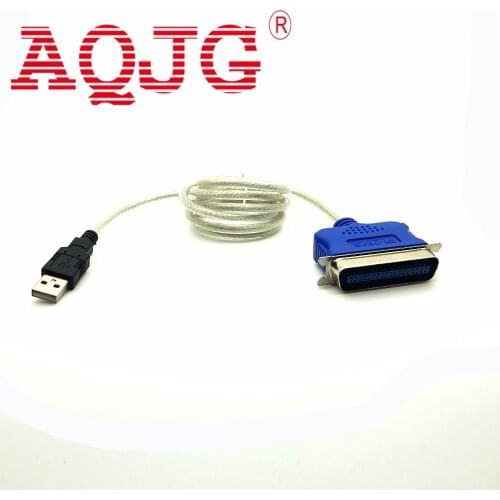 New USB TO CN36 Printer Cable USB to Parallel IEEE 1284 36-Pin Printer Adapter Connector Cable CN36 Blue AQJG