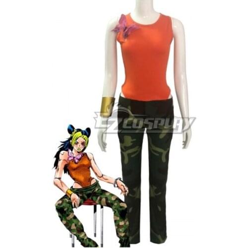 Stone Ocean Jolyne Cujoh 14 Years Outfit Adult Party Halloween Suit Unisex Christmas Fancy Clothings Cosplay Costume E001