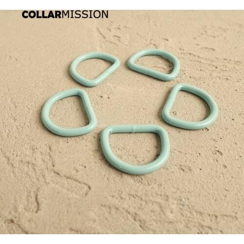 Metal blue D ring DIY for dog collar 25mm connection metal buckle DIY half ring belt buckle CDK25B