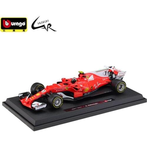 Bburago 1:18 Model Car Simulation Alloy Racing Metal Toy Car Children Toy Gift Collection Ferrari SF70H 2017 F1 Racing Model