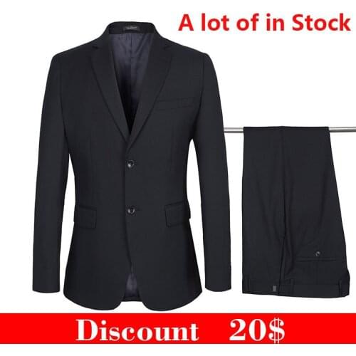 2020 Mens Suits Design Set Black Men Clothing Formal Blazer Pants Marriage Tuxedo 2 Piece Joker Suit Set Terno Wedding Slim New