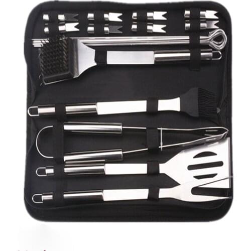 Stainless Steel Barbecue Tool Grill Set Kitchen Outdoor Camping Cooking Cooking Tool Kit Barbecue Utensils