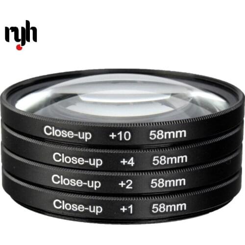 Camera 58mm Macro Close Up Filter Lens Kit +1 +2 +4 +10 for Canon EOS 700D 650D 600D 550D 500D1200D 1100D 100D Rebel T5i T4i Len