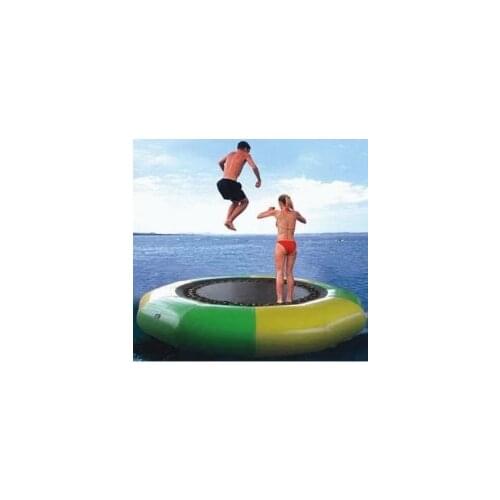 3 meters diameter inflatable water trampoline with bouncy web