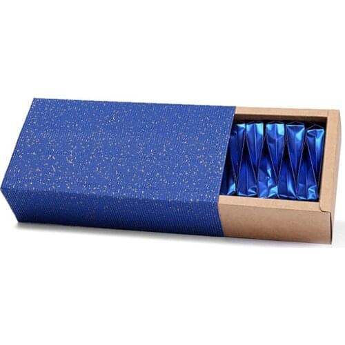 New 10 Size Blue Craft Kraft Paper Jewelry Gift Box Drawer Box Suitable For Wedding/Christmas/Candy/Food/Coffee/Package Box 2018