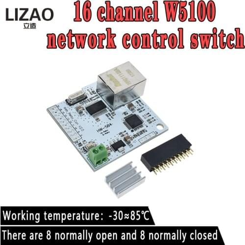Official 8 Channel ENC28J60 28J60 W5100 RJ45 Network Relay Control Switch 5V Internet P2P WIFI Module Mobile Phone Control