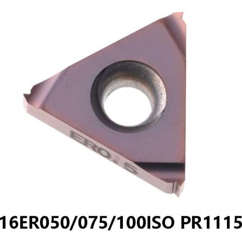Original Threading Carbide Inserts 16ER 16ER050ISO 16ER075ISO 16ER100ISO PR1115 16ER 050 075 100 ISO Lahte Cutter Turning Tools