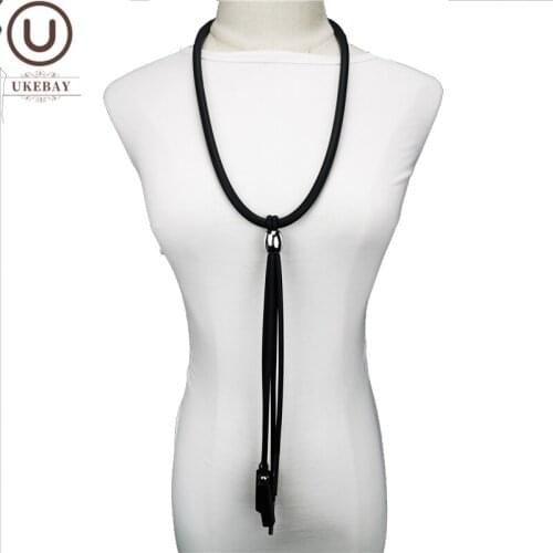 UKEBAY New Long Tassel Pendant Necklaces Women Sweater Necklace Handmade Jewelry Ethnic Style Party Wedding Accessories Jewelry