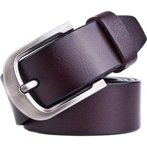 Cow Genuine Leather Belts For men Luxury Leather Belt Alloy pin Buckles Casual Male Ceinture Designer for jeans Belts 27