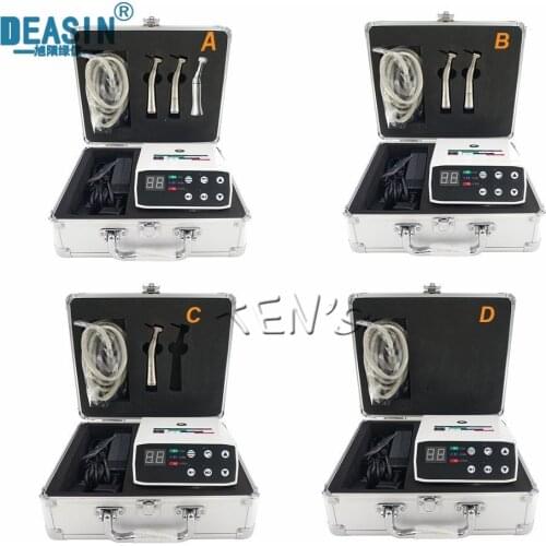 1 Set Micro Motor Dental Electric Motor Portable System Low Speed 1:1/1:5 /16:1 Dentistry Contra Angle Led Handpiece